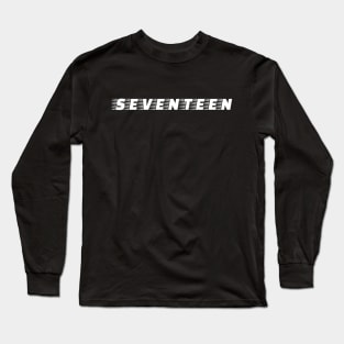 Seventeen Kpop Merch Aesthetic Minimalist Design Long Sleeve T-Shirt